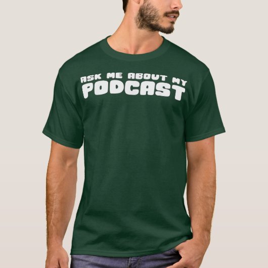 T-shirt Posez-Moi Des Questions Sur Mon Podcast T Funny Po (Devant)