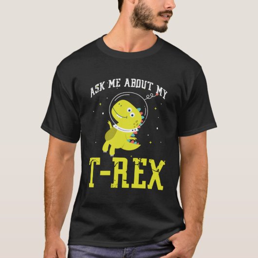 T-shirt Posez-moi la question de mon Rex nice espace astro (Devant)