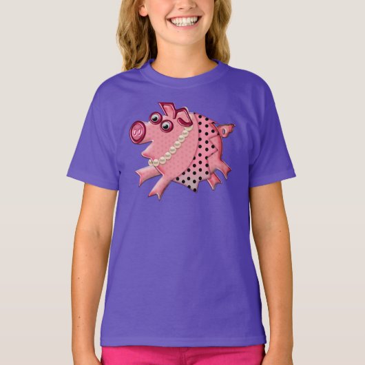 T-shirt Posh Piggy (Devant)