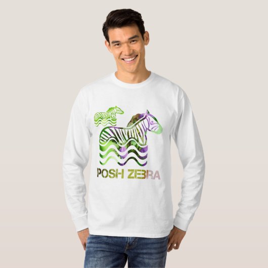 T-shirt Posh zebra (Devant entier)