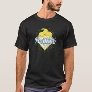 T-shirt Positano Costa d'Amalfi Lemon Italie Vintage Amalf