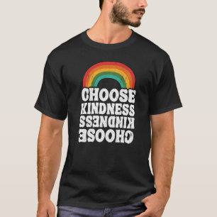 T-shirt Positif Anti-intimidation Arc-en-ciel Paix Hippie