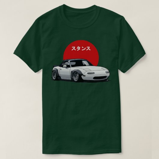 T-shirt Position de Mazda Miata Sutansu (Design devant)