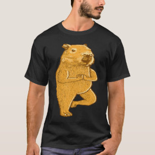 T-shirt Position de yoga de capybara exercices de sport