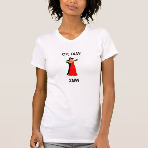 T-shirt Position fermée, Mur de ligne de diag, Attendre 2