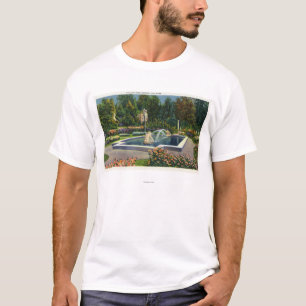 T-shirt Position italienne de roseraie de parc de ville
