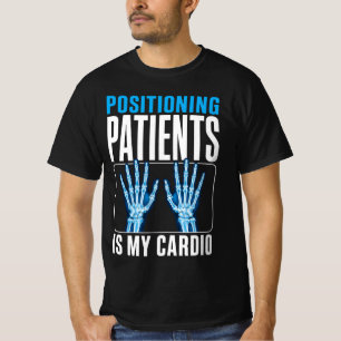 T-shirt Positionner les patients est ma cardio drôle techn