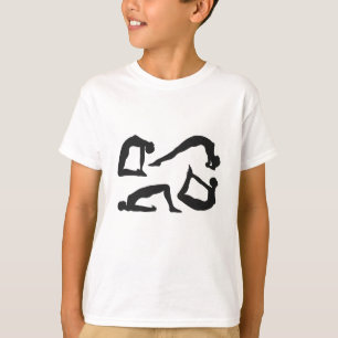 T-shirt Positions de yoga Silhouettes