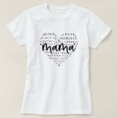 t-shirt positive affirmations mother's day, mom's  (Design devant)