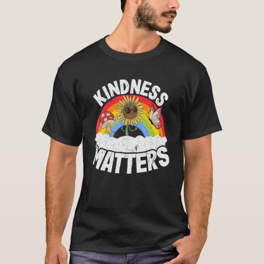T-shirt Positive Anti Bullying Rainbow Sped Teacher Kindne (Devant)