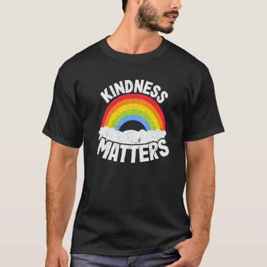 T-shirt Positive Anti Bullying Rainbow Sped Teacher Kindne (Devant)