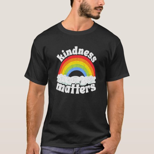 T-shirt Positive Anti Bullying Rainbow Sped Teacher Kindne (Devant)
