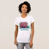 T-shirt Positive motivation shirt with flower (Devant entier)
