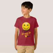 T-shirt Positive Smiley Quote Design – You Make Life More (Devant entier)