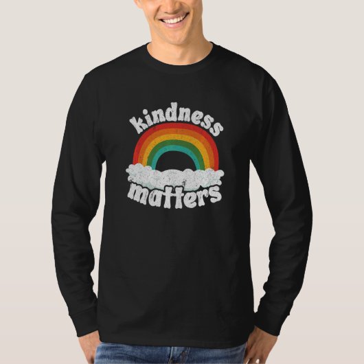 T-shirt Positive Sped Teacher Anti Bullying Rainbow Kindne (Devant)