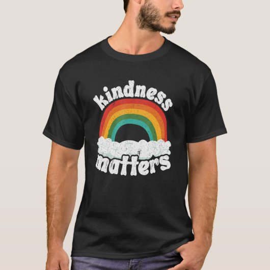 T-shirt Positive Sped Teacher Anti Bullying Rainbow Kindne (Devant)