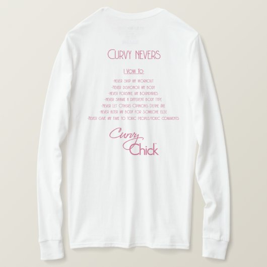 T-shirt Positivité corporelle Fière et Courbée (Design dos)