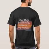 T-shirt Positivité Rayonnée, Embrassez Chaque Moment (Dos)