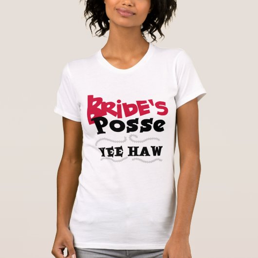 T-shirt Posse de la mariée (Devant)