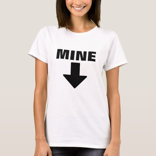 T-shirt Posséder votre corps ! Flèche de "mine" se (Devant)