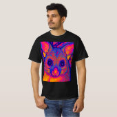 T-shirt possum australien à queue touffue psychédélique (Devant entier)