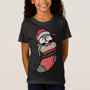 T-Shirt Possum Bébé mignon en Pajama de Noël Sock Xmas