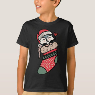 T-shirt Possum Bébé mignon en Pajama de Noël Sock Xmas