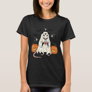 T-shirt Possum Fantôme Citrouille Halloween Drôle Mignon