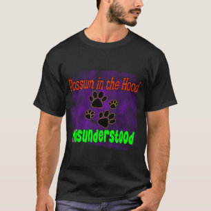 T-shirt possum opossum drôle ordures mème rue chat