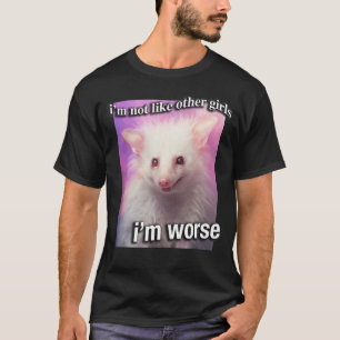 T-shirt Possum Opossum Iu2019m pas comme les autres filles
