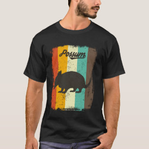 T-shirt Possum Rétro Années 70 Vintage Amateur D'animaux A