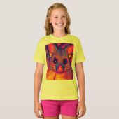 T-shirt possums australien à queue touffue psychédélique (Devant entier)