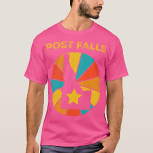 T-shirt Post Falls Idaho Souvenir Vintage désorganisé 1