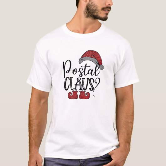 T-shirt Postal Claus Funny Vacances Noël (Devant)
