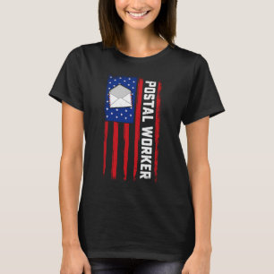 T-shirt Postal Worker American Flag Patriotic Postman Rura