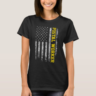 T-shirt Postal Worker American Flag Vintage Patriotic Mai