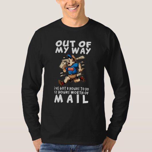 T-shirt Postal Worker Delivery Mailman (Devant)