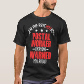 T-shirt Postal Worker Hot Postman Mailman (Devant)