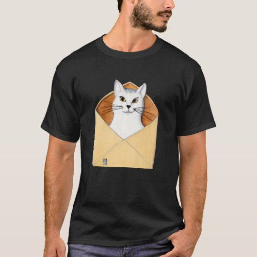 T-shirt Postal worker kitten mailman cat (Devant)