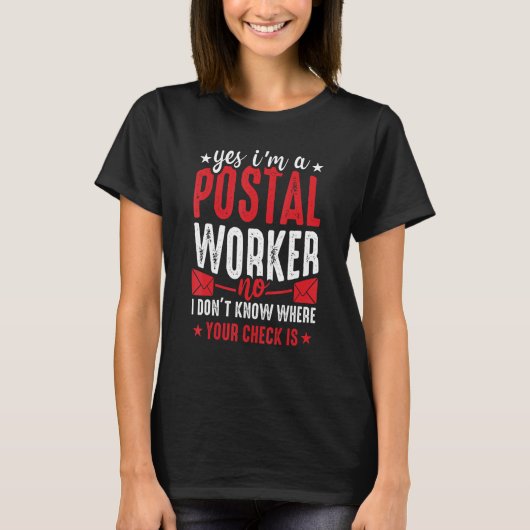 T-shirt Postal Worker  Mailman Mail Carrier Post Office  2 (Devant)