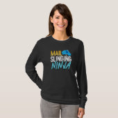 T-shirt Postal Worker Mailman Mail Slant Ninja (Devant entier)