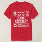 T-shirt Poste d'assistant dentaire (Design devant)