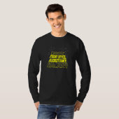 T-shirt Poste de Cool adjoint de réception Galaxy (Devant entier)