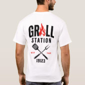 T-shirt 🔥 Poste de grill créatif Restaurant de restaurati (Dos)