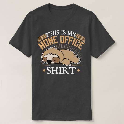 T-shirt Poste de travail à domicile (Design devant)
