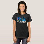 T-shirt Poste de travail Lettering Mail Carrier (Devant entier)