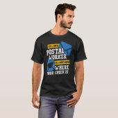 T-shirt Poste de travail Livraison du courrier (Devant entier)