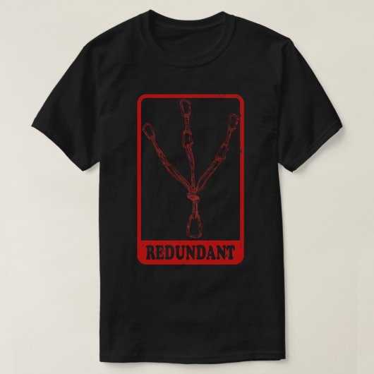 T-shirt Poste d'escalade Reduntant (Design devant)