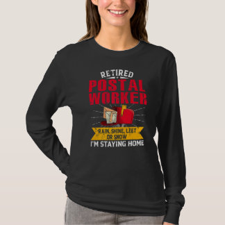 T-shirt Poste retraité Travailleur de la poste Retraite Po
