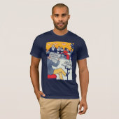 T-shirt Pøster ad navy (Devant entier)